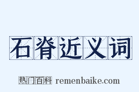 石脊近义词是什么意思的图片